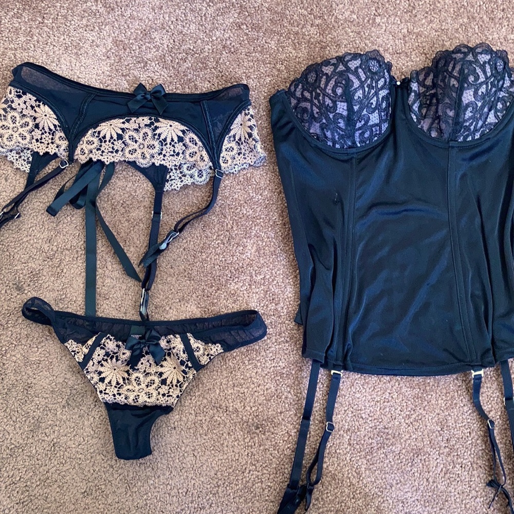 Montelle & Victoria’s Secret Corset Lingerie Set